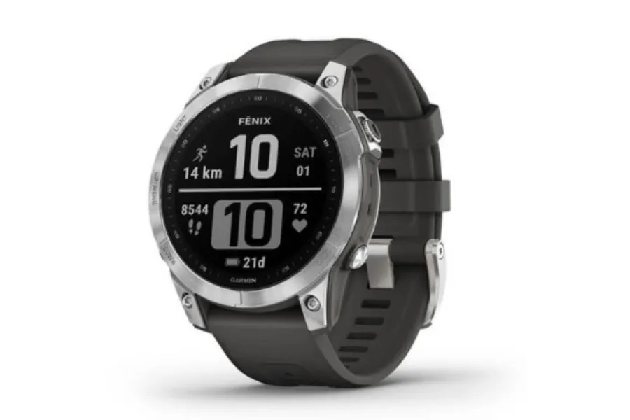 Garmin Fenix __7 srebrny z grafitowym paskiemGarmin Fenix __7 srebrny z grafitowym paskiem