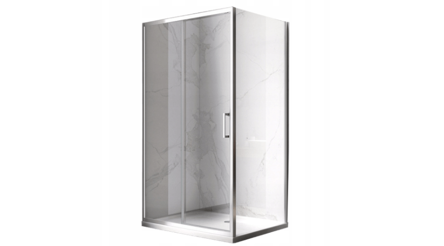 Shower cabin Kz104a Chrome 100x90 Glass 6mm